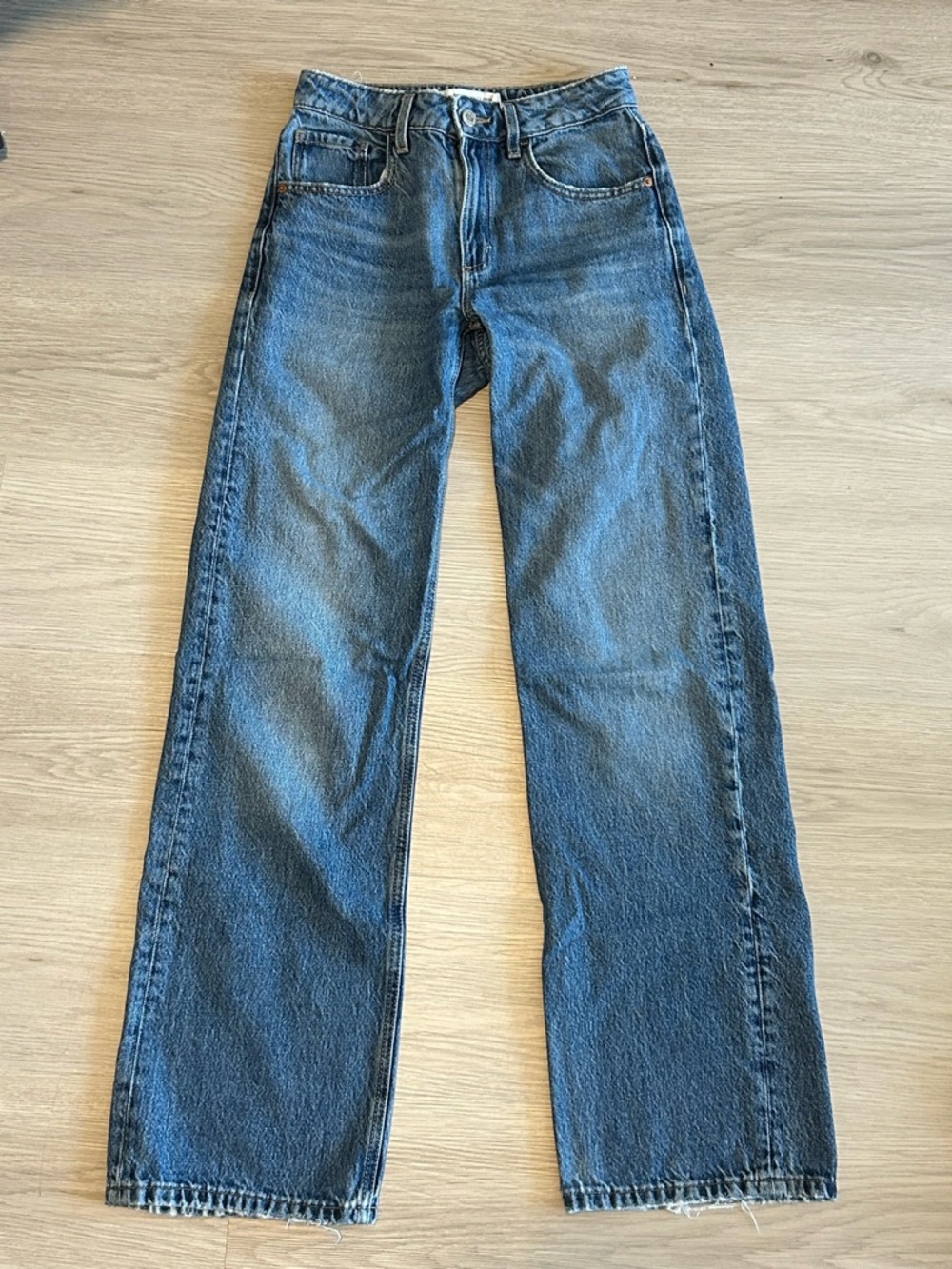 Dynamite Heidi Wide Leg Blue Jeans